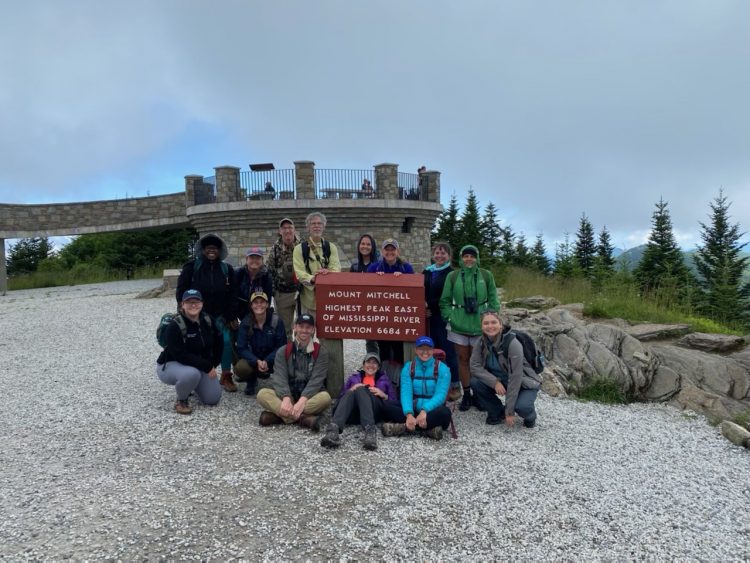 The group at Mount Mitchell